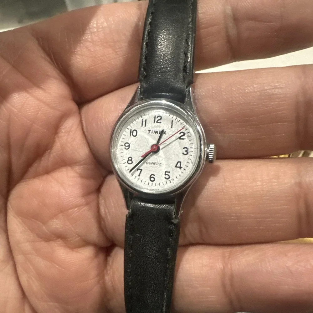Working Vtg Timex Easy Reader Watch Quartz Women 20mm New Battery Fit Upto‎ 8in